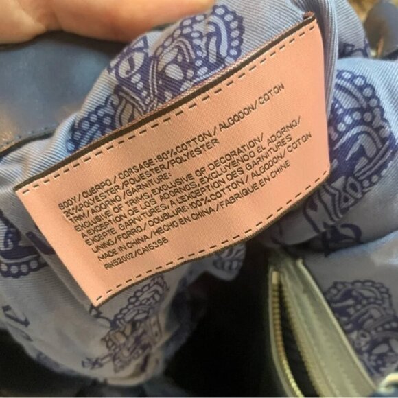 Juicy Couture Blue Terry Cloth Purse - Picture 3 of 13